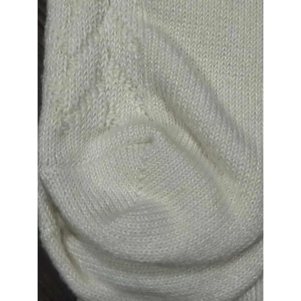 Lot Of 2 -Auden Boot Socks Womens 4-10 White 2 Pairs Crew Super Soft Cozy